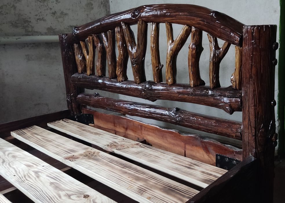 Ліжко дерев'яне двоспальне 200*125 см