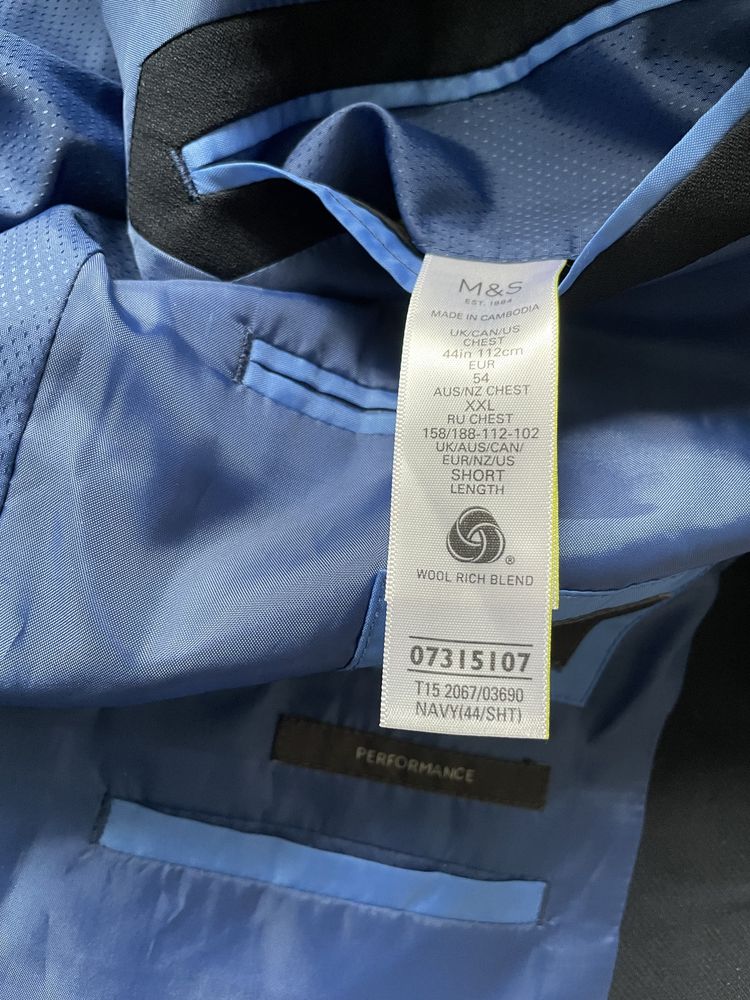 Marynarka męska Marks & Spencer  54 XL Regular Performance