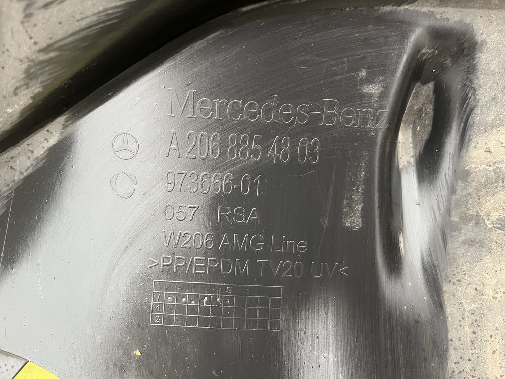 Дифузор  mercedes W206 c206 amg заднего бампера A2068854803