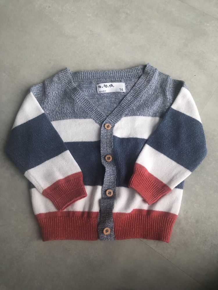 Sweterek chłopięcy rozpinany 5.10.15 rozmiar 74