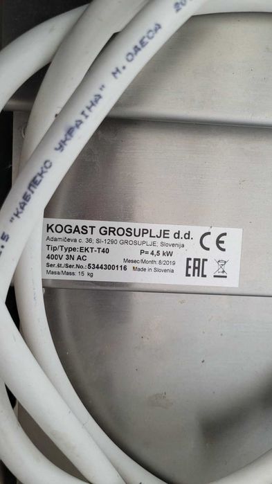 Промышленный тестомес KOGAST EKT-T40 (Словения)