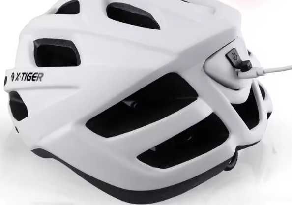 Kask rowerowy X-TIGER kobieta, mężczyzna - z oświetleniem LED - 58-62