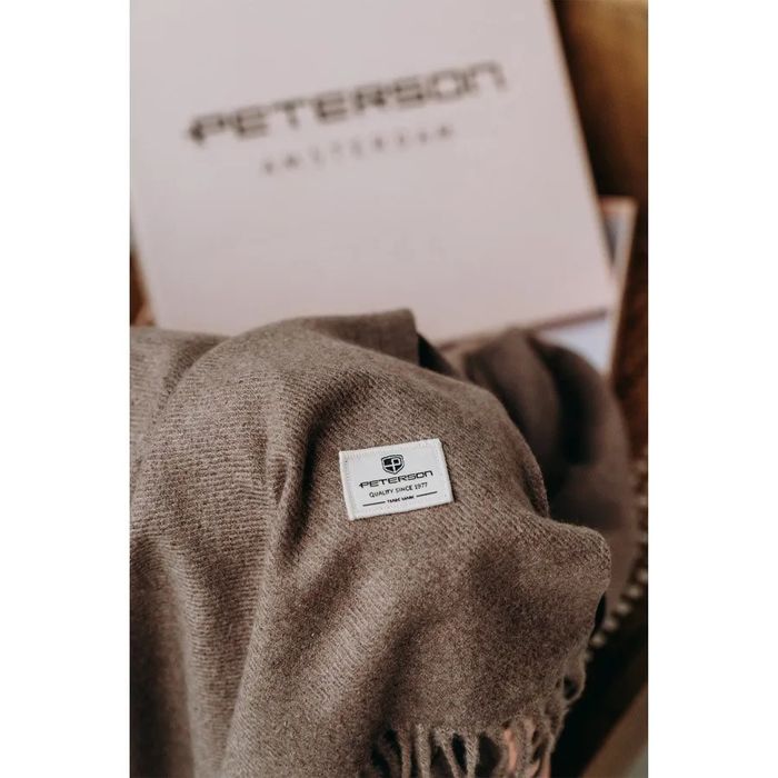 szalik jesienno-zimowy z frędzlami - peterson