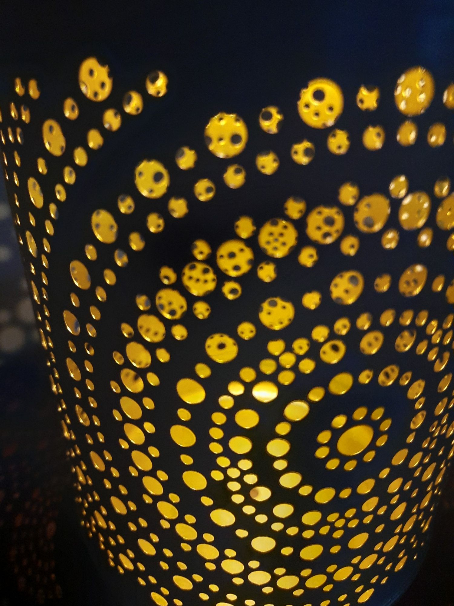 Lampion led solarny metalowy latarenka świeczka