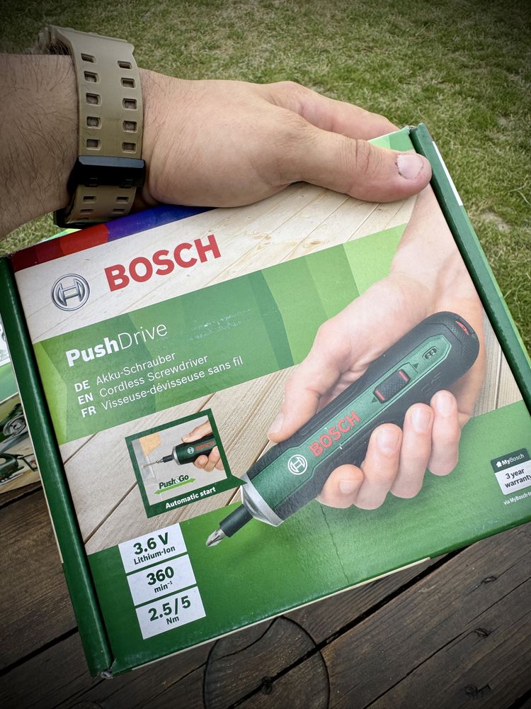 Електровикрутка акумуляторна Bosch PushDrive 3.6 В