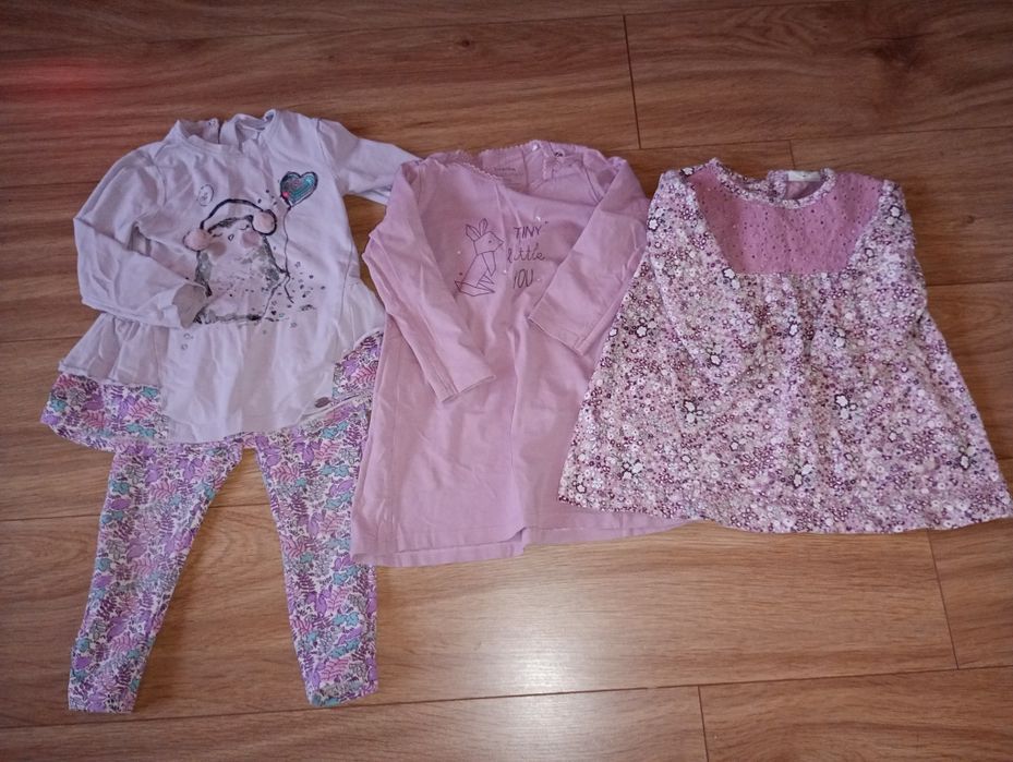 Duża paka ubrań dla dziewczynki. Rozmiar 86-92