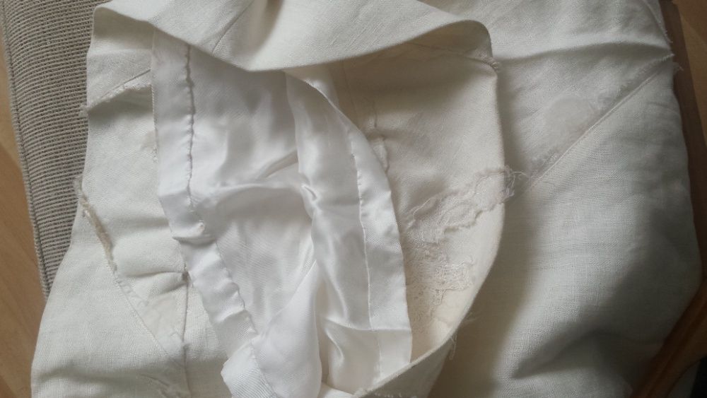 suknia ślubna naturalna len lniana KOIRE boho organic artystyczna