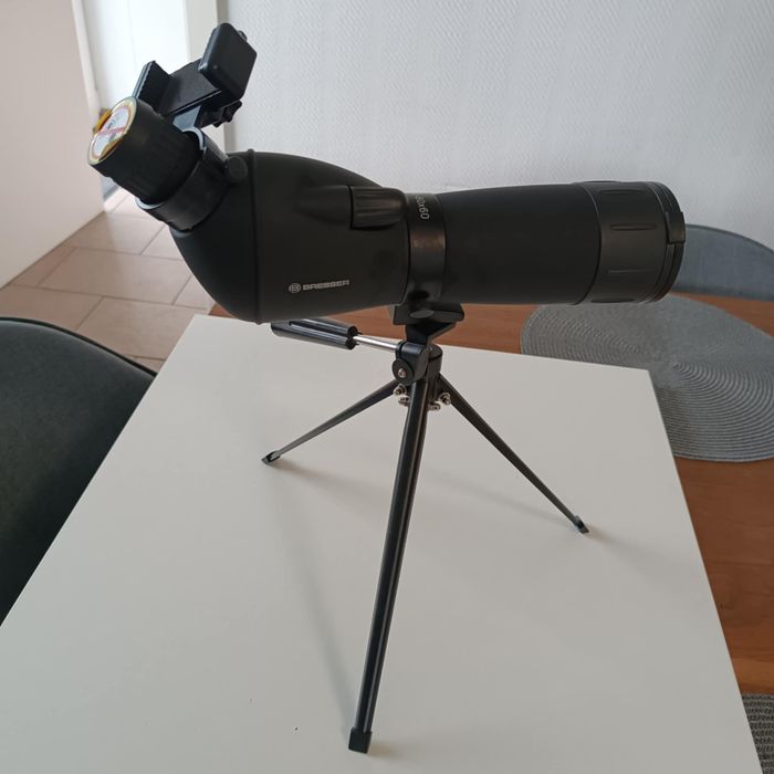 Luneta obserwacyjna Nowa, ze statywem+uchwyt telefon