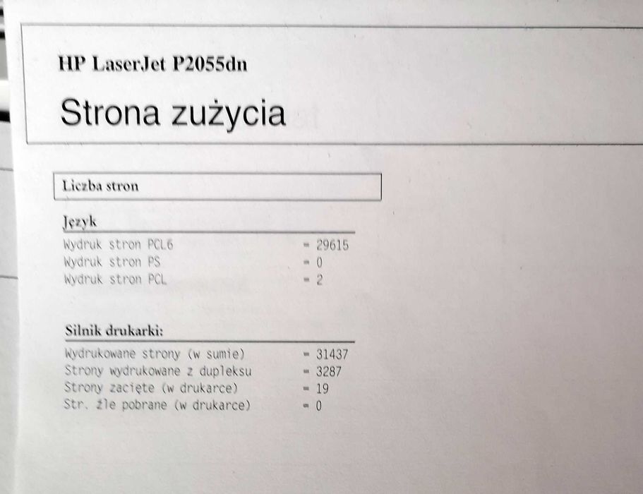 Drukarka laserowa HP LaserJet P2055dn całkowicie sprawna