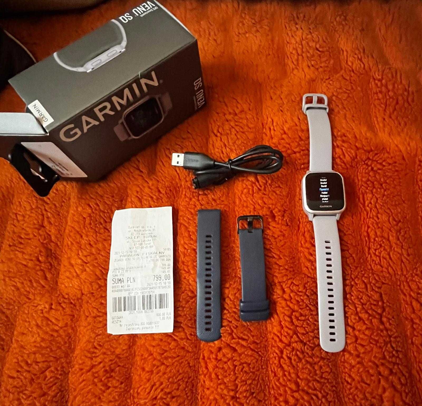 Smartwatch Garmin Venu SQ +dodatkowy pasek