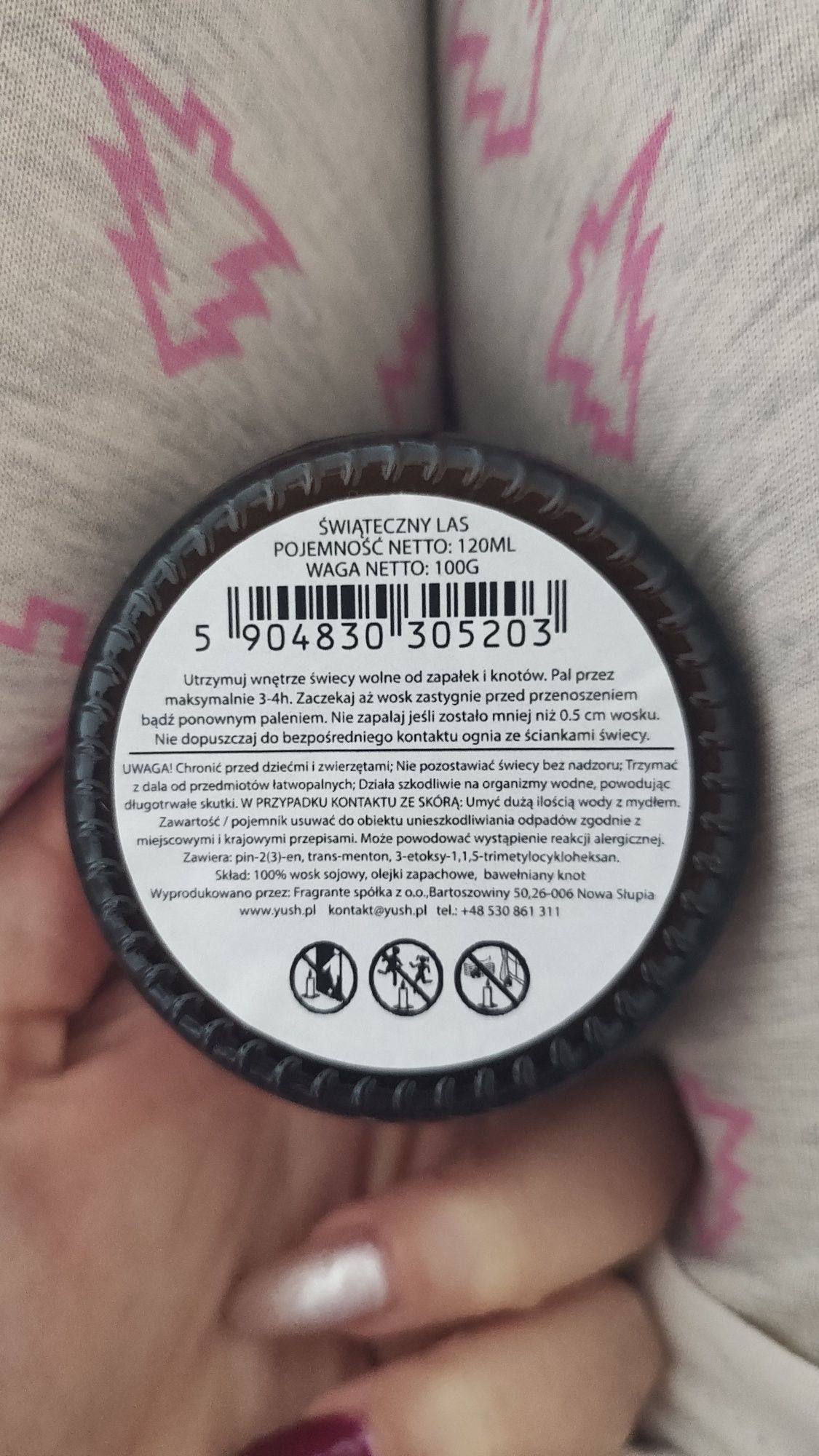 Yush Świeca sojowa Świąteczny Las 120 ml