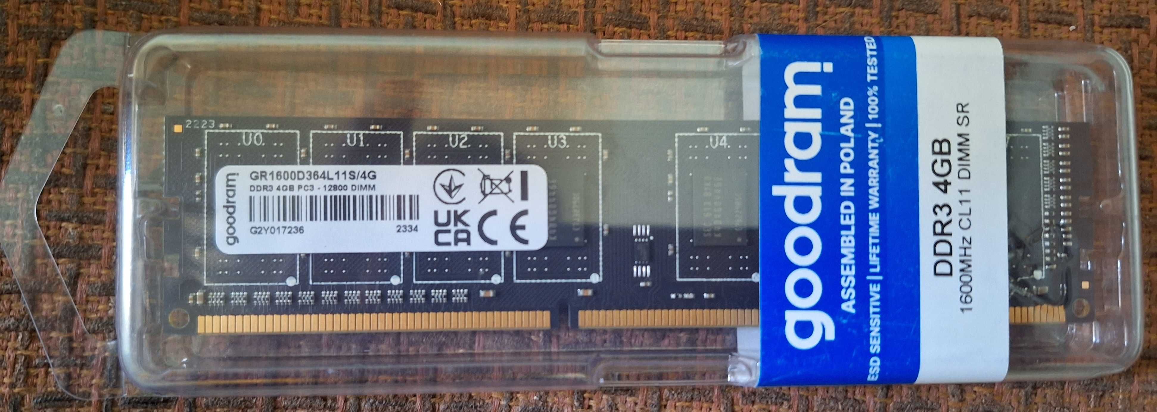 Пам'ять GOODRAM 4 GB DDR3 1600 MHz (GR1600D364L11S/4G)