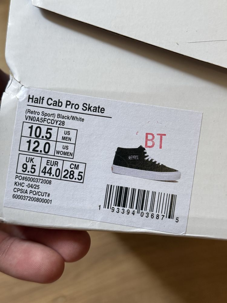 Кеди vans half cab size 44