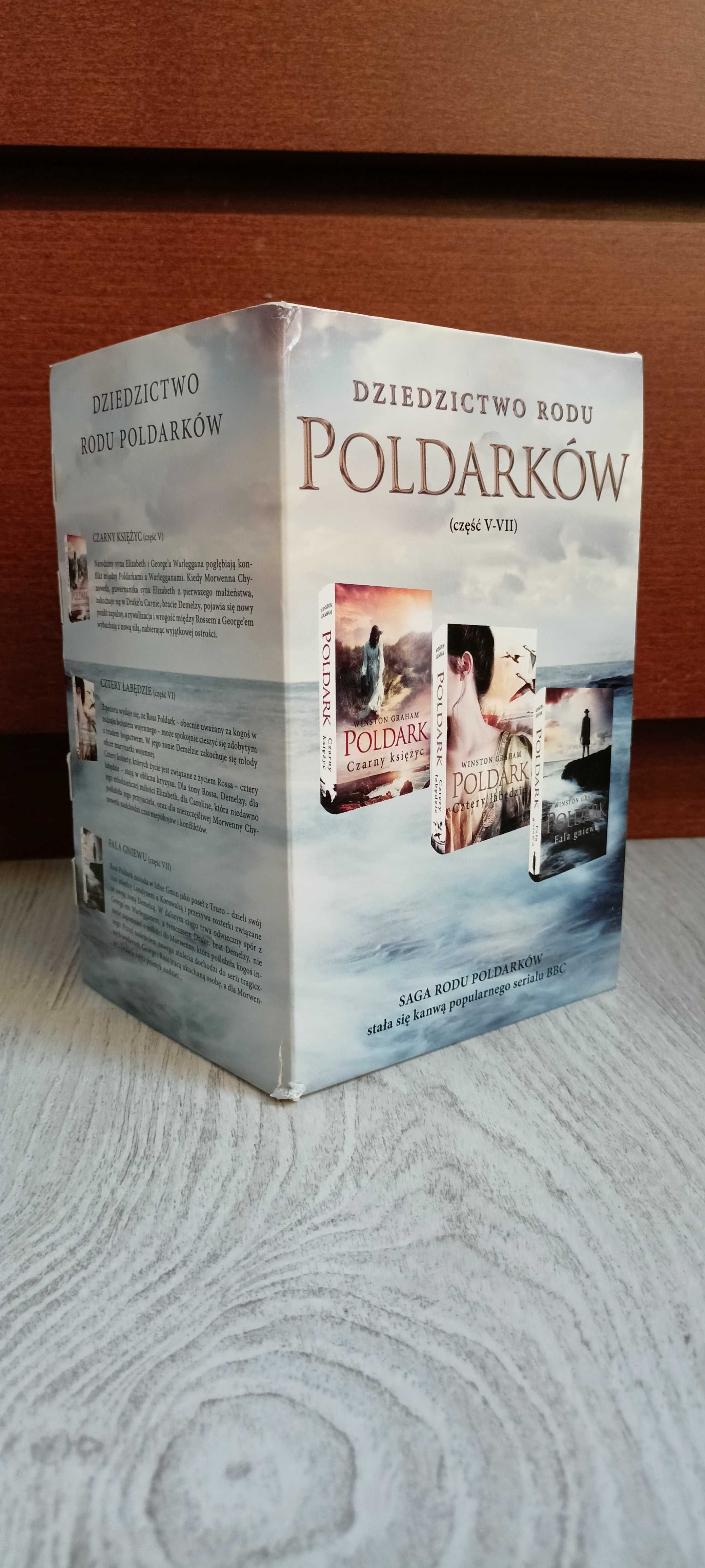 Winston Graham POLDARK Czarny księżyc + Cztery łabędzie + Fala gniewu