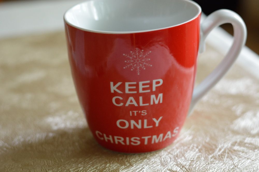 Kubek Primark "Keep calm it's only Christmas"