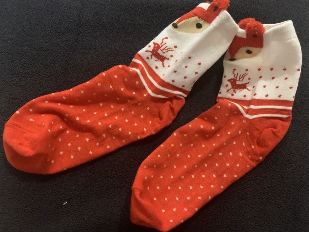 2szt x Kolorowe skarpety skarpetki motyw zwierzęcy zwierzaki