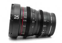 Lente cine Meike 25mm T2.2 Sony E- mount - Cine lens APS-C -Nova