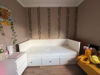 Łóżko młodzieżowe Hemnes Ikea białe