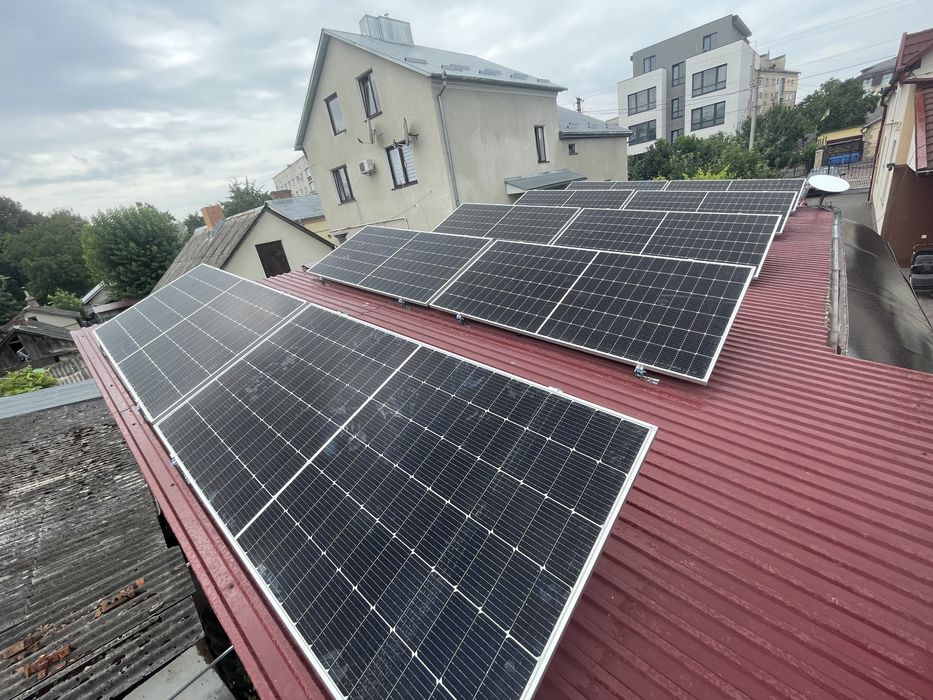Монтаж сонячний панелей Сонячні панелі інвертор solar