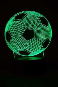 Lampka LED piłka nożna zmieniająca kolory