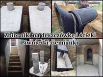 Zbiorniki betonowe na szambo deszczówkę 10m3 Piwnice betonowe kanały