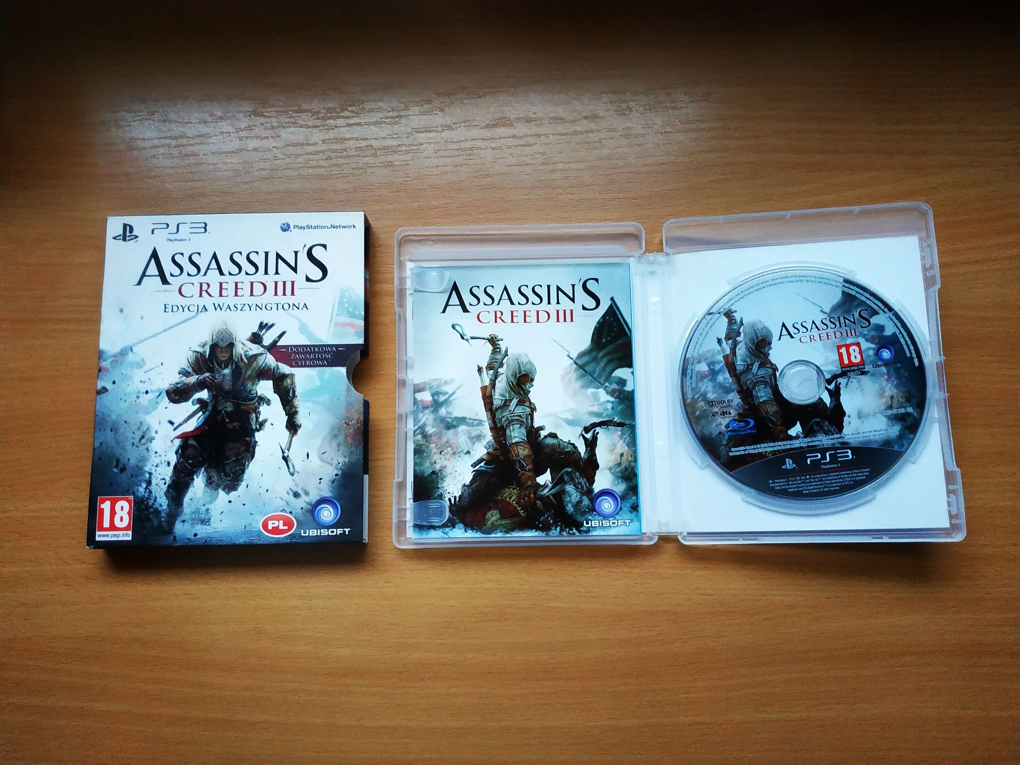 Assassin's Creed 3 ps3, pl, stan bardzo dobry, wysyłka olx