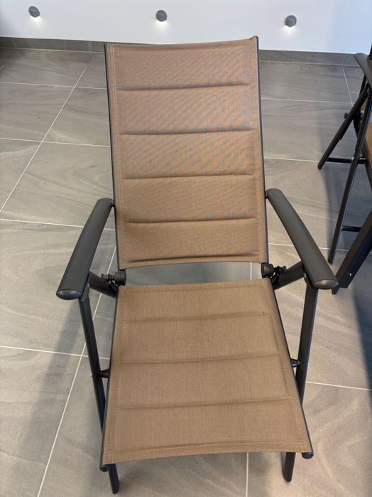 Stół ogrodowy aluminiowy Ibiza 180 cm Grey / Taupe+ 8 krzeseł