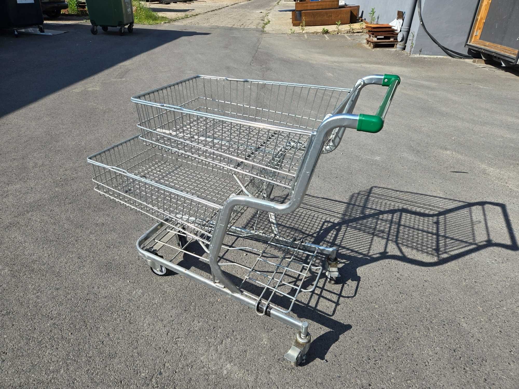 Wózek sklepowy Koszyk transportowy - 3 POZIOMY!