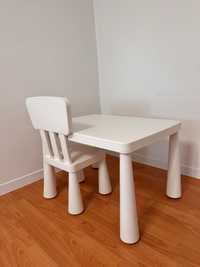 Терміново Продам столик та стільчик Ikea білий Самовивіз