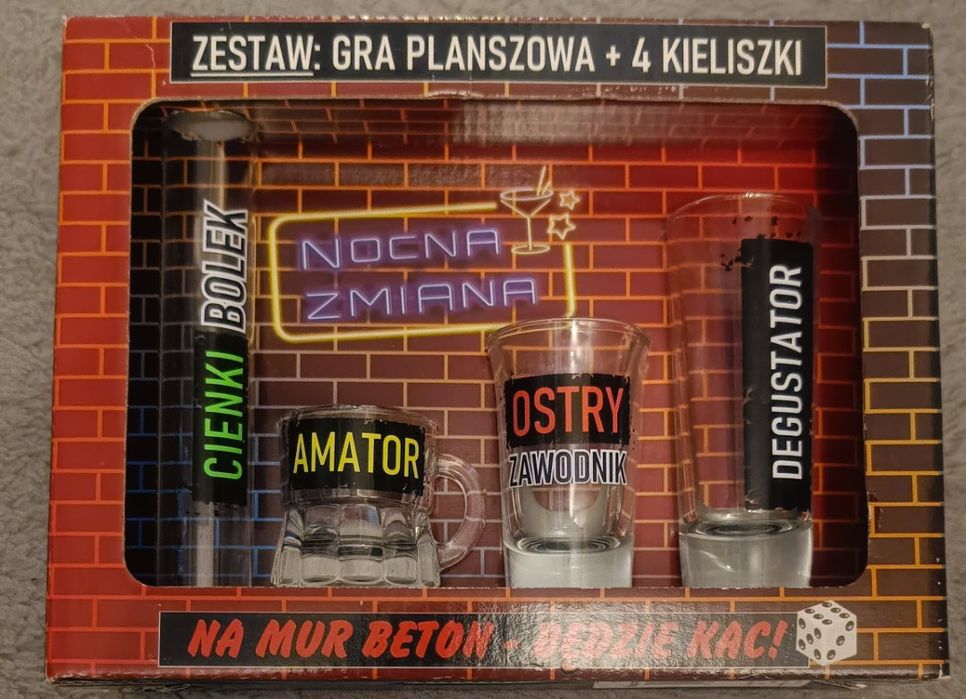 Gra planszowa + 4 kieliszki gra alkoholowa