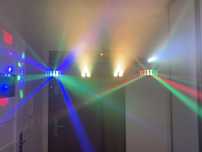 Showtec QFX listwa 4w1, LED spots + derby + laser + Strobo LED