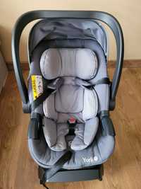 Fotelik BabySafe York z bazą ISOFIX + adaptery do wózka