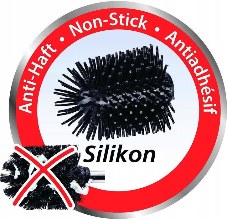 SZCZOTKA WC czarny mat silikonowa badi WENKO