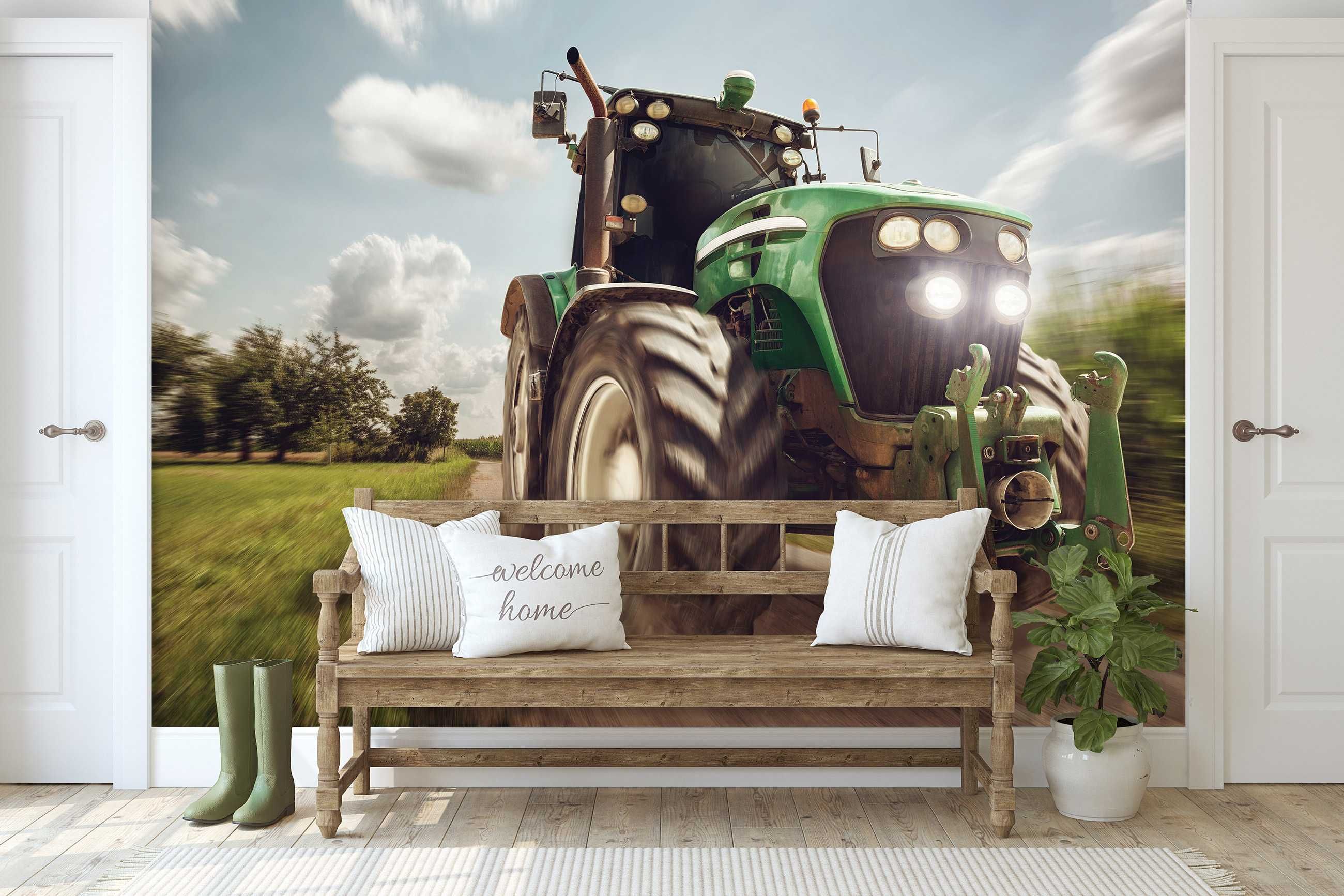 Fototapeta Traktor Dla Chłopca 3D Na Twój Własny Rozmiar + KLEJ