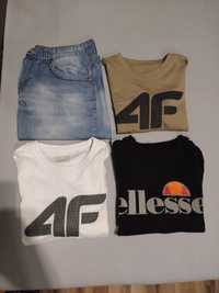 T-shirty Ellesse, 4F, krótkie spodenki jeansowe