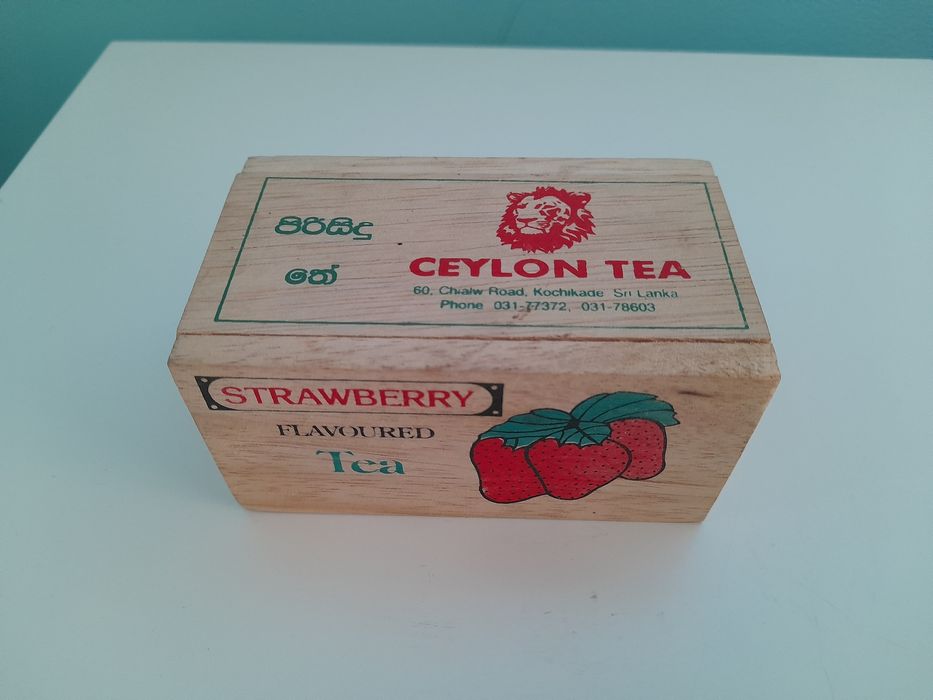 Caixa de chá vintage