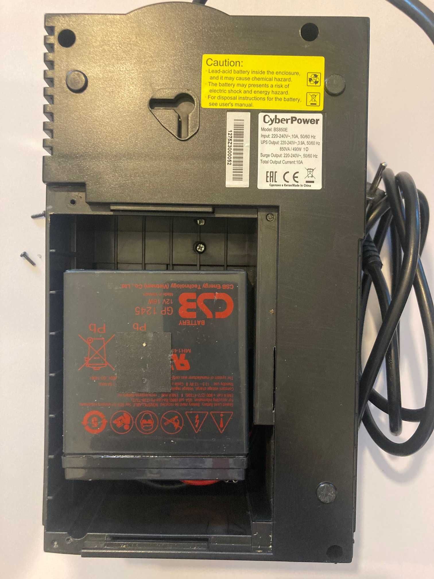 ДБЖ CyberPower BS850E апроксимована синусоїда