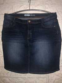 Spódnica jeans in extenso rozmiar 48