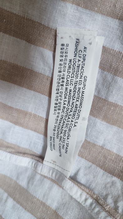 Elegancka damska koszula Massimo Dutti 42 XL 50% len 50% bawełna