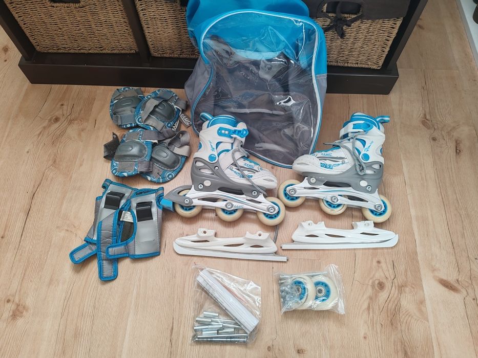 Łyżworolki dziecięce 4w1 Ramiz rozm. 27-30