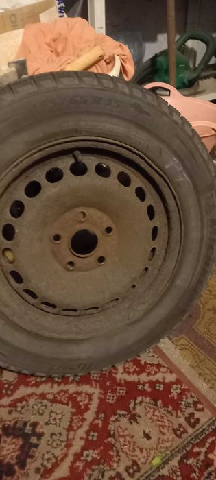 Opony x4 szt, 15R 195x65, zimowe + felgi 6Jx15 5x112 et45 komplet