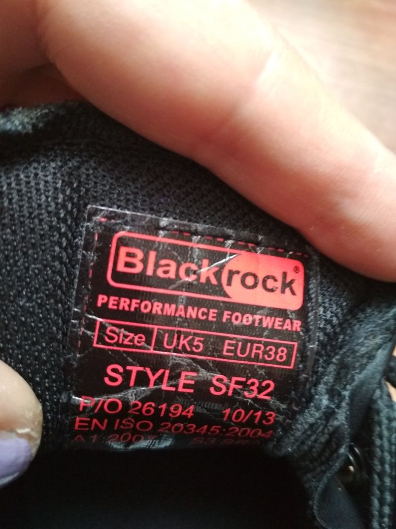 Black rock туфлі на грубій платформі