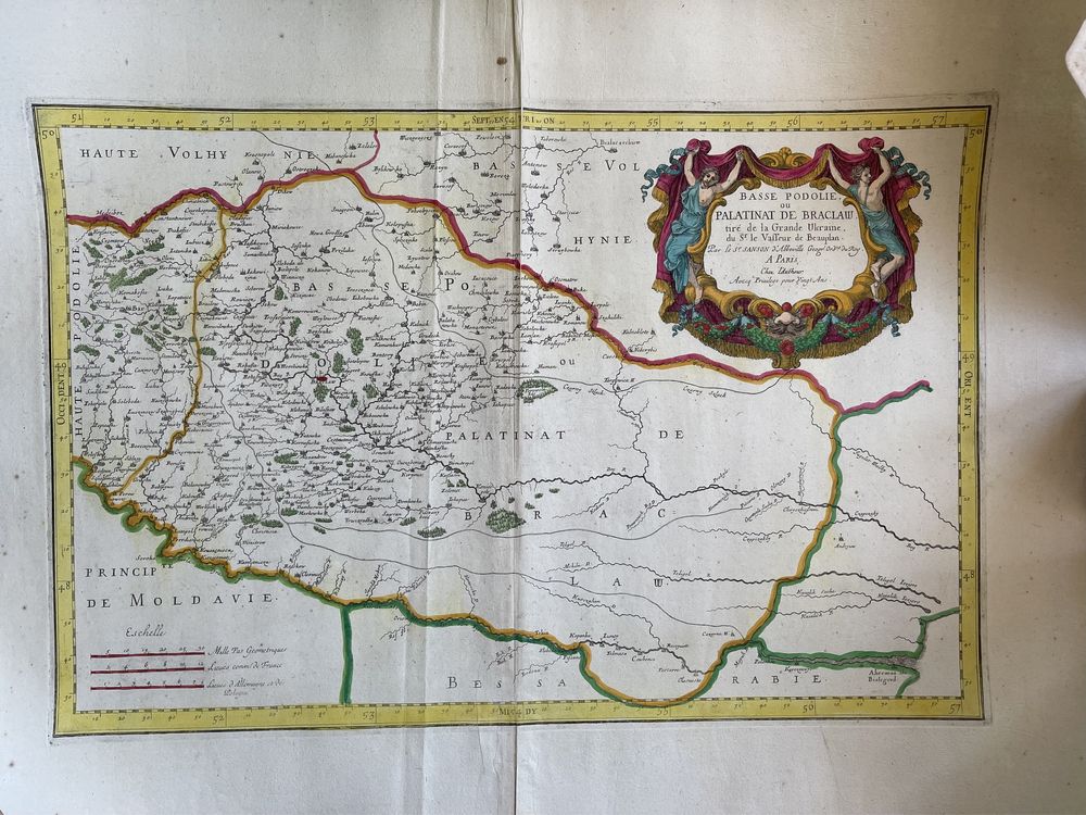 Боплан. Спеціальна карта Украіни. 1665 рік. Брацлавщина