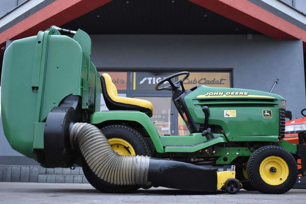 kosiarka traktor ogrodowy diesel John Deere GX355 122cm kosz 500L hydr