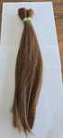 Włosy naturalne dziewicze w kitce średni blond długość 40 cm i 126gr.