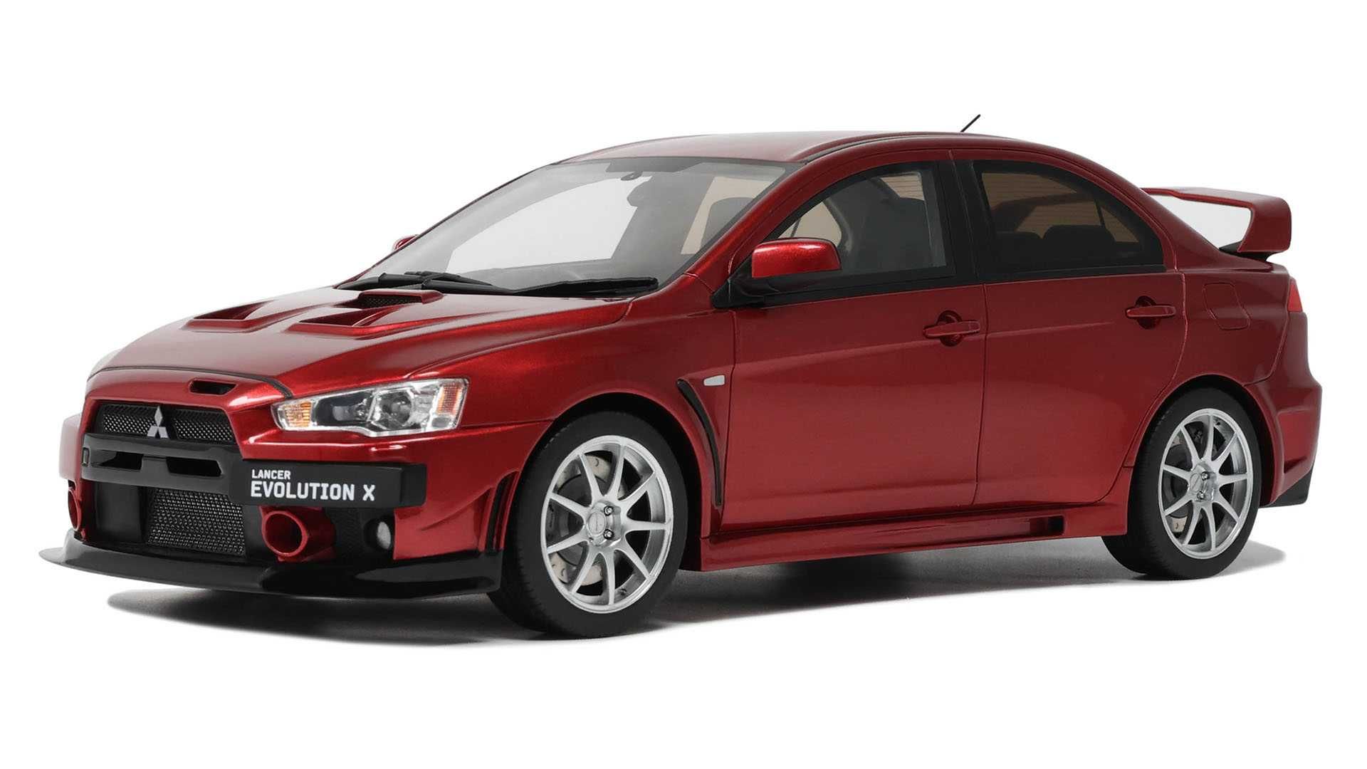 Model 1:18 Otto Mitsubishi Lancer Evo X FQ-400, 2012 red (OT1084)