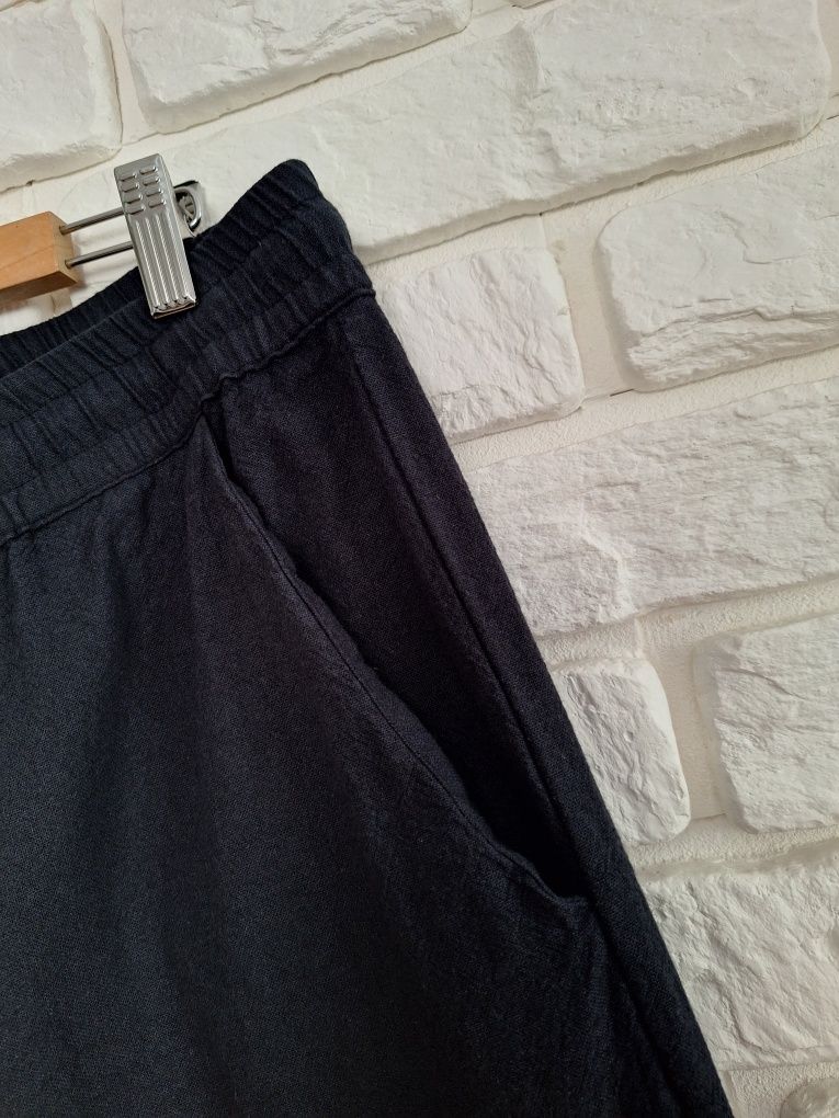Lniane Chinosy Joggery Męskie M Nowe z metką Peru Pants