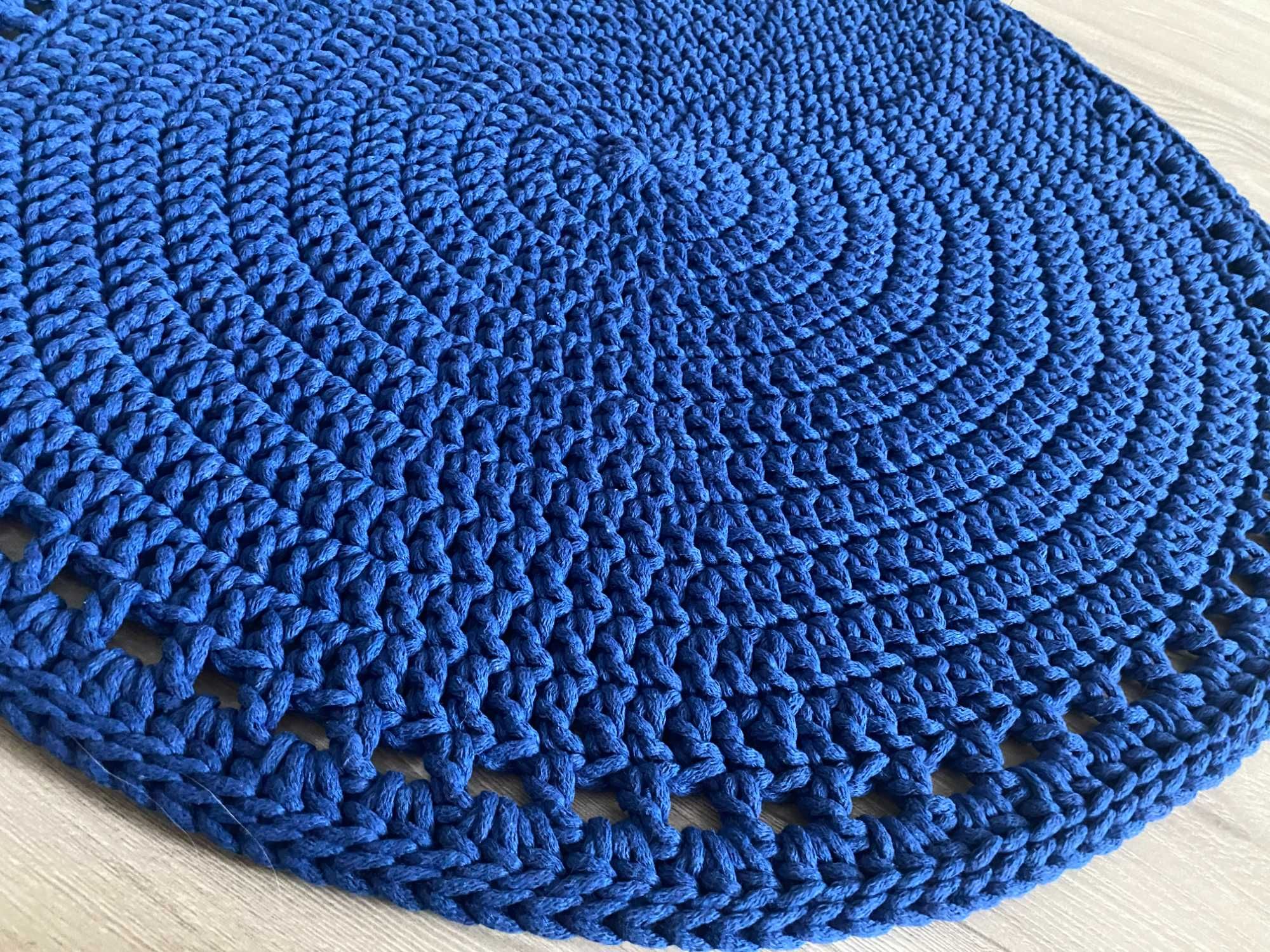 Dywan, dywanik niebieski chabrowy 70cm