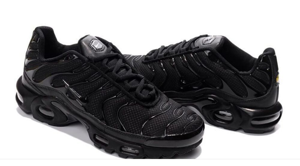 ТОП 40-46р Nike Air Max TN Plus Triple Black кросівки чоловічі якість