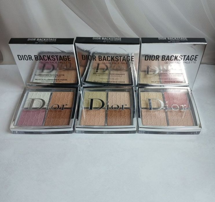 Палетка хайлайтер палітра для обличчя Dior 001/002/004